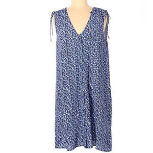& Other Stories Relaxed Fit Printed Blue/White Dress,10